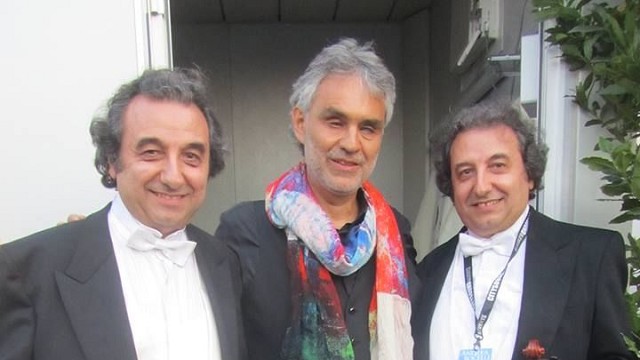 Con Andrea Bocelli